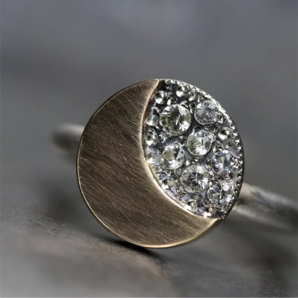 Women Fashion Cubic Zirconia Cool 925 Silver Ring Party Jewelry Gift - Picture 2 of 4